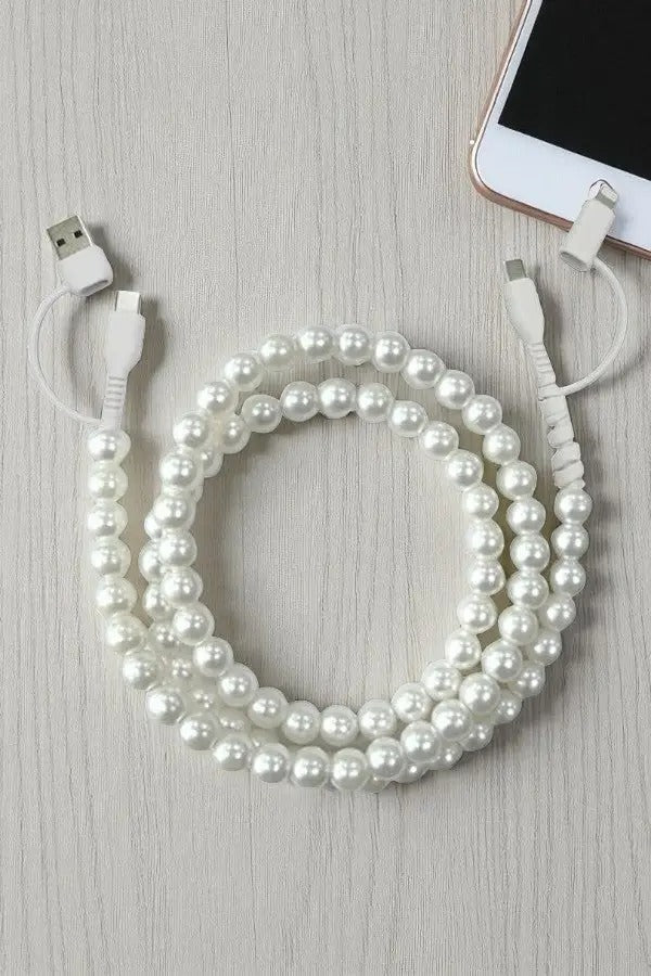 Beaded Charging Cable Charger Cord