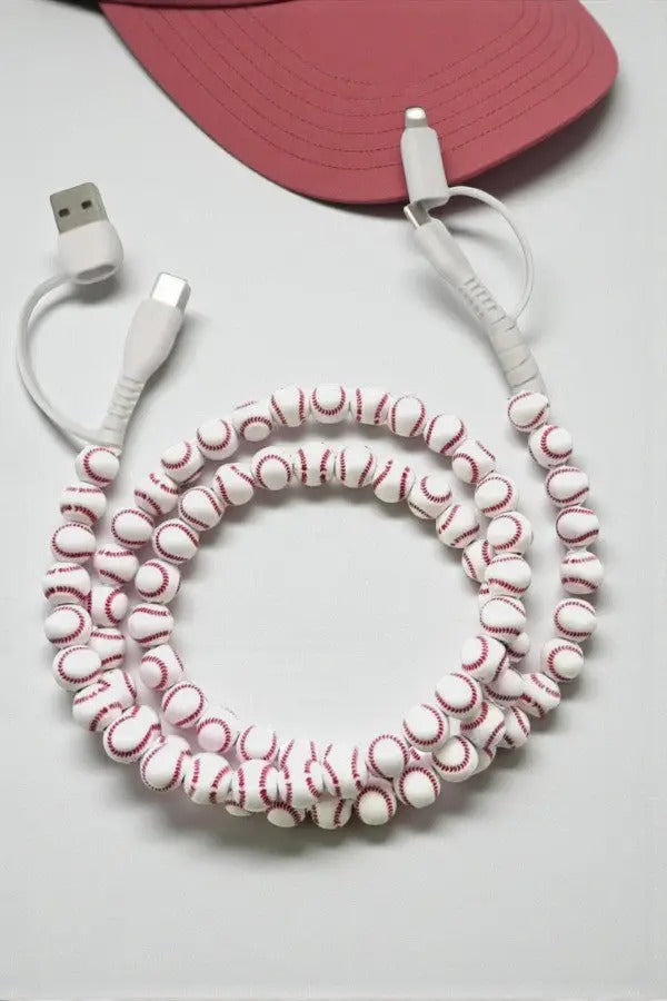 Beaded Charging Cable Charger Cord