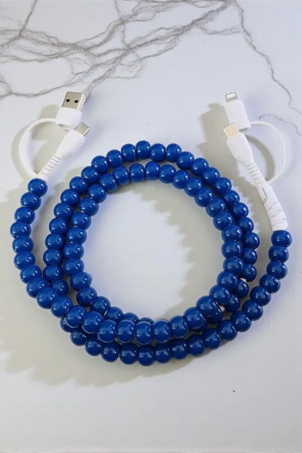Beaded Charging Cable Charger Cord
