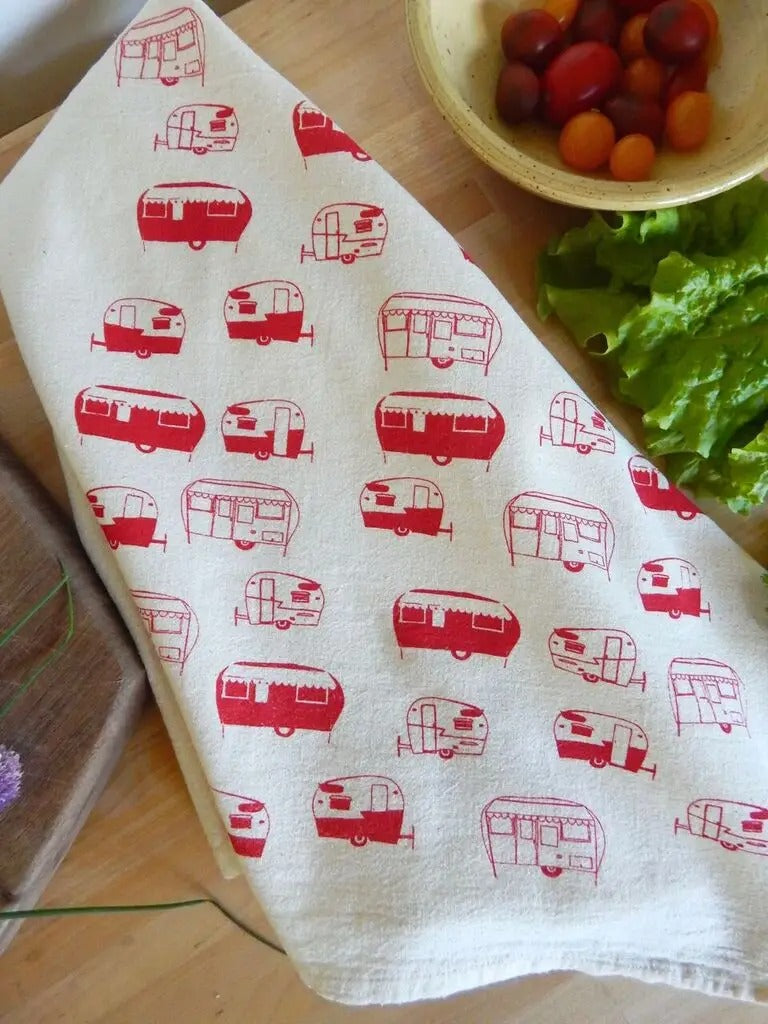 Handprinted Kitchen Towel