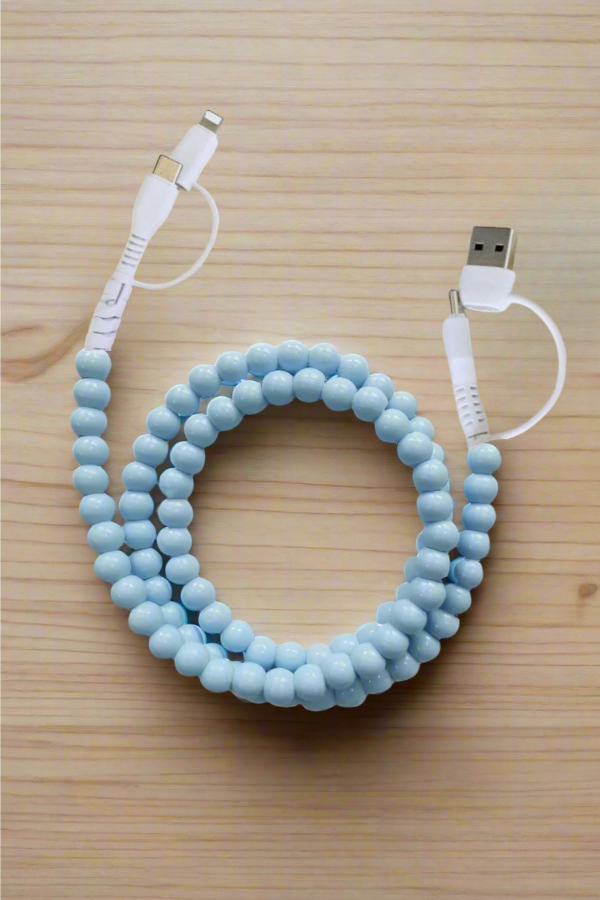 Beaded Charging Cable Charger Cord
