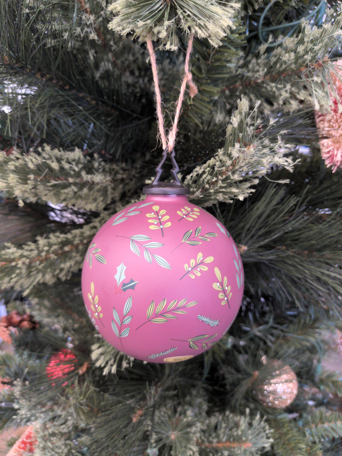4" Botanical Ball Ornament