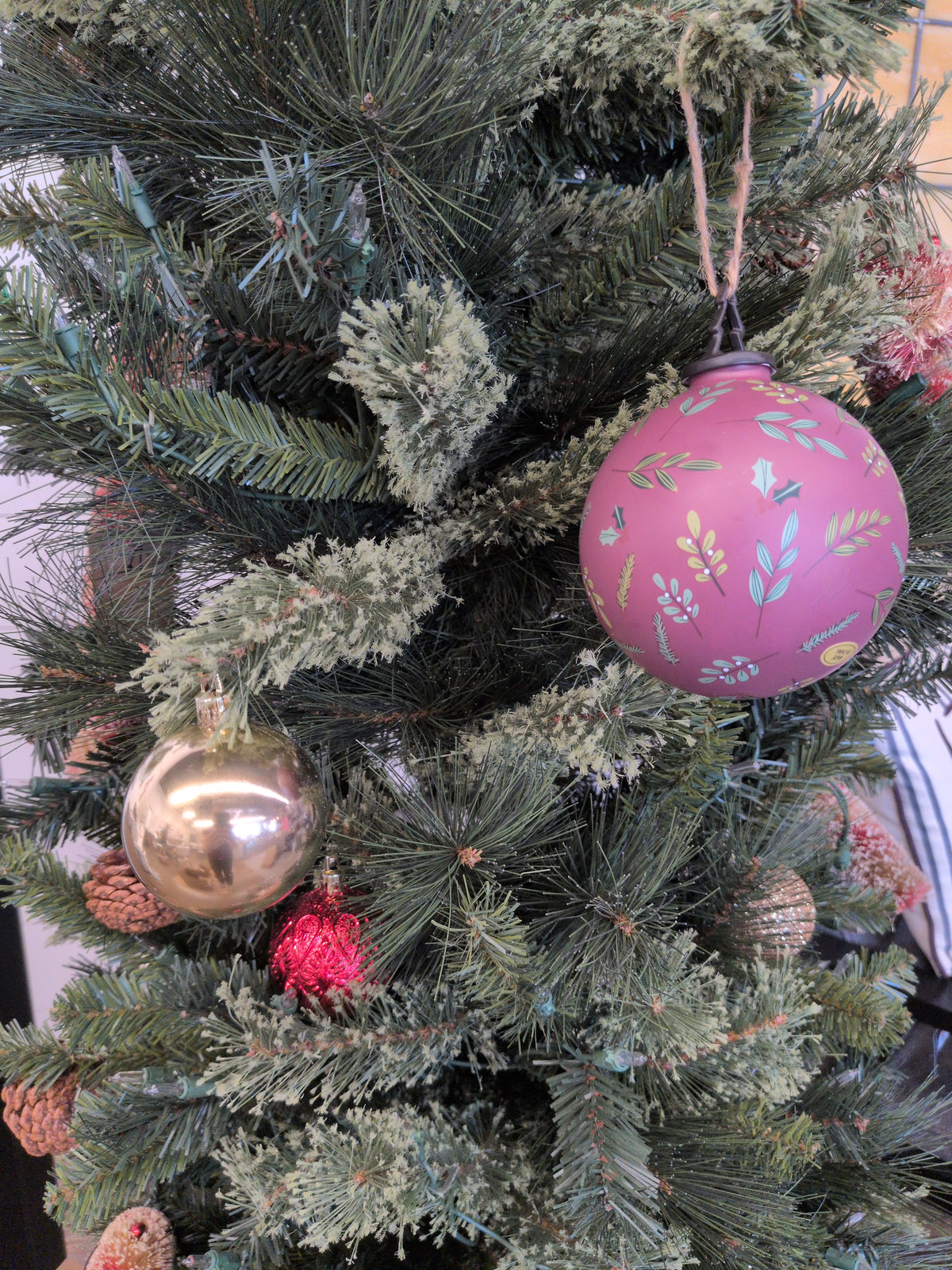 4" Botanical Ball Ornament
