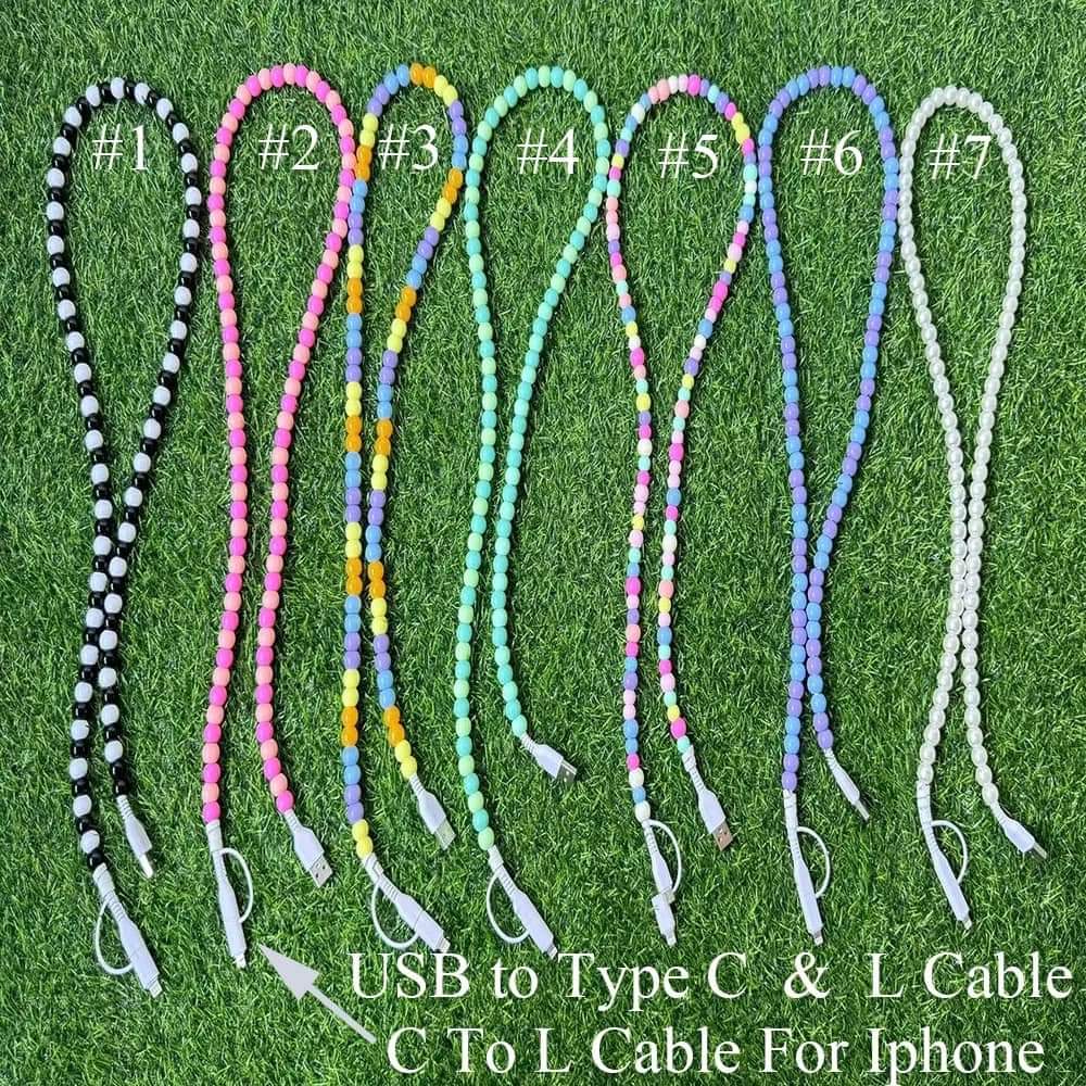 SOK Beaded Charging Cable Charger Cord