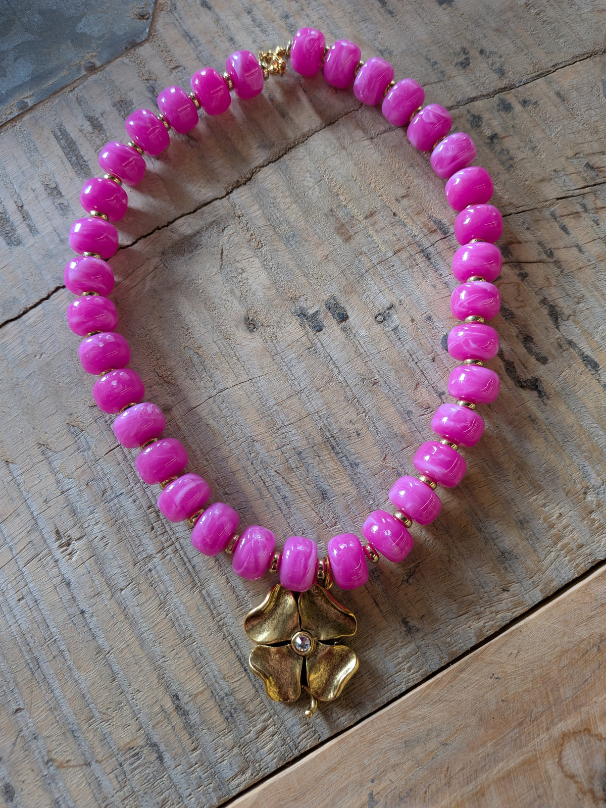 Chunky Beaded Statement Necklace