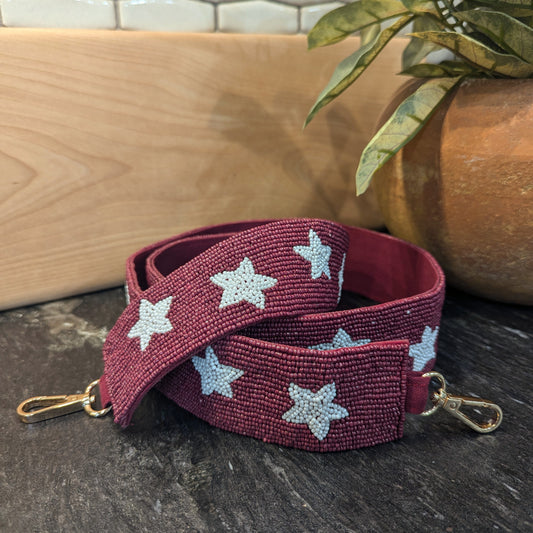 Beaded Purse Strap - Stars