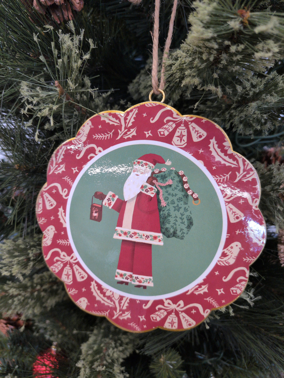 6" Santa Ornament