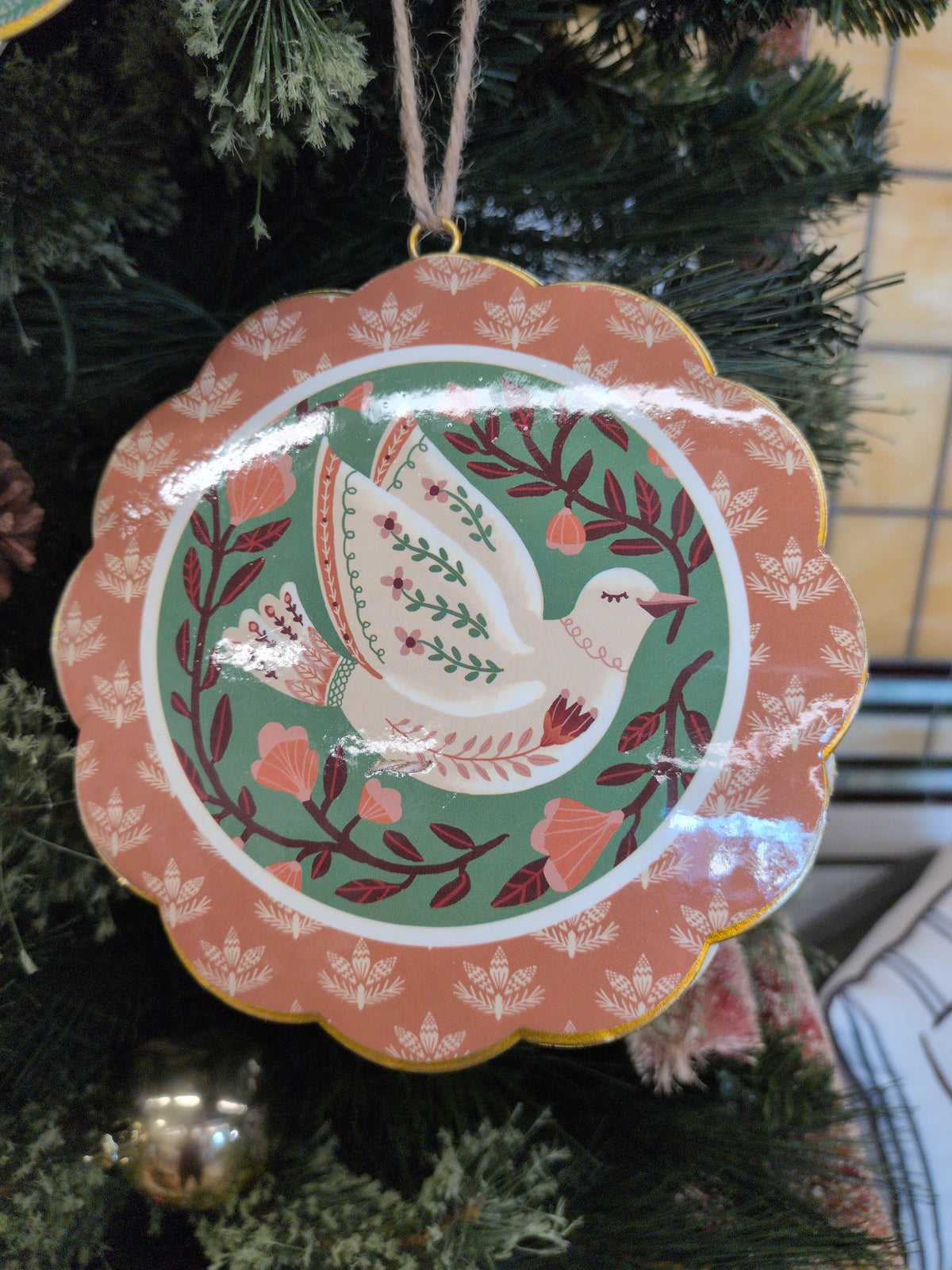6" Dove Ornament
