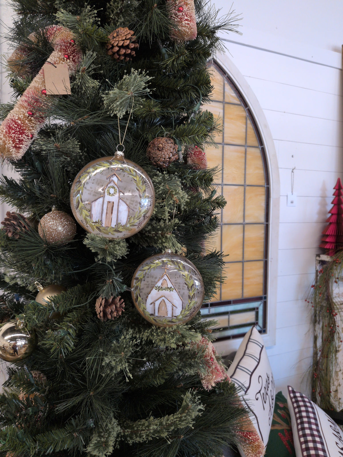 Church Sheet Music Disc Ornament